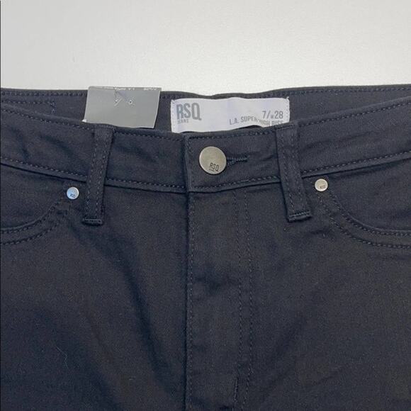 RSQ Womens 28 Black Distressed Skinny Jeans - Picture 1 of 5